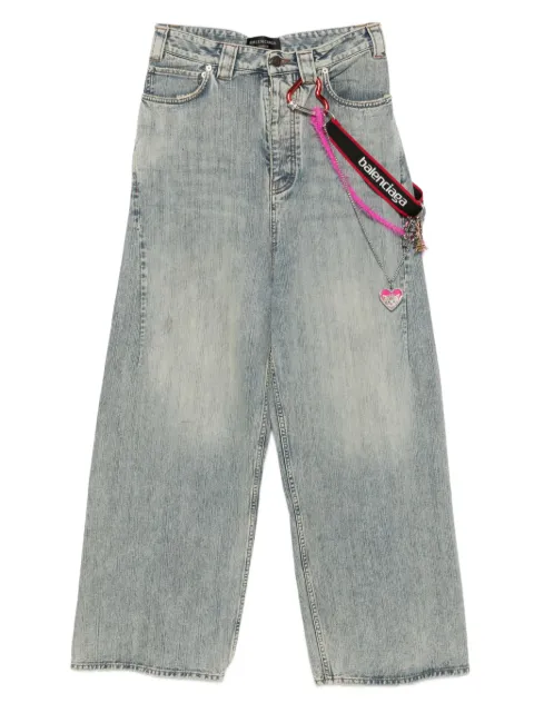 Balenciaga jeans con detalles de cristal