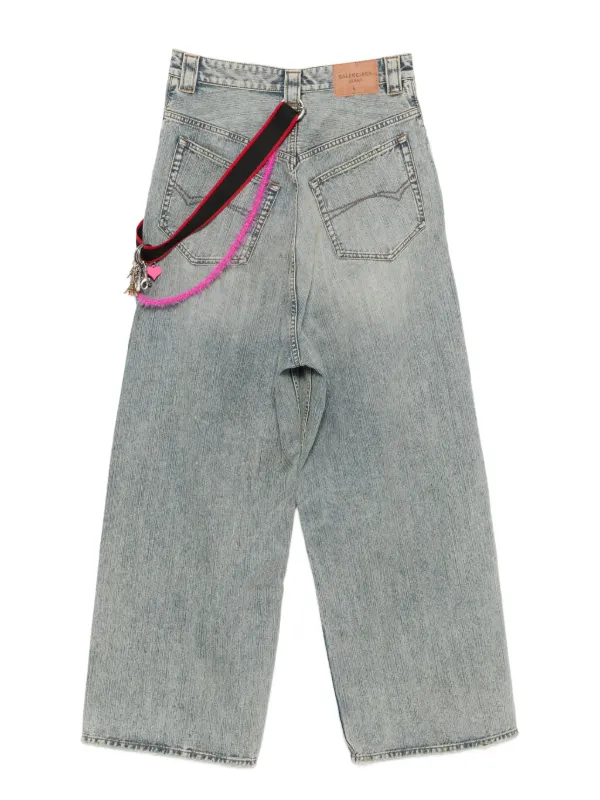 Balenciaga チェーンディテール ジーンズ | ブルー | FARFETCH JP
