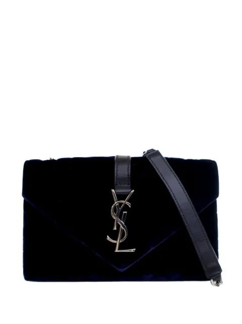 Saint Laurent Pre-Owned 2019 Small Velvet Triquilt Monogram Envelope Bag crossbody bag