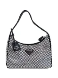 Prada Pre-Owned 2019-2025 Mini Satin Crystal Re-Edition 2000 shoulder bag - Black