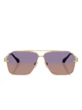 Versace Eyewear geometric-frame sunglasses - Gold
