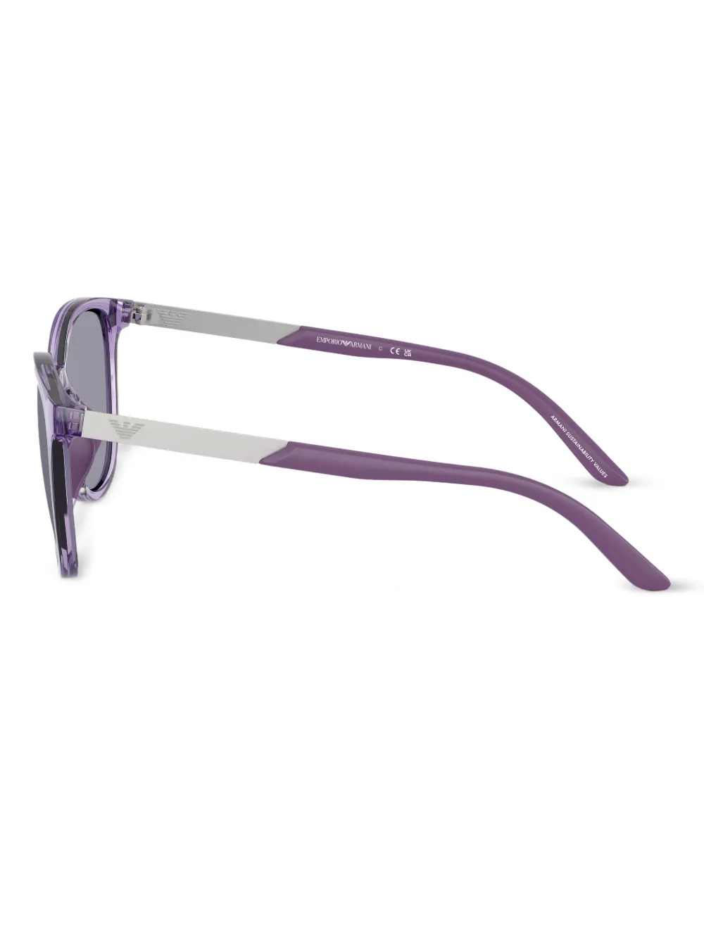 Emporio Armani Kids Zonnebril met cat-eye montuur Paars
