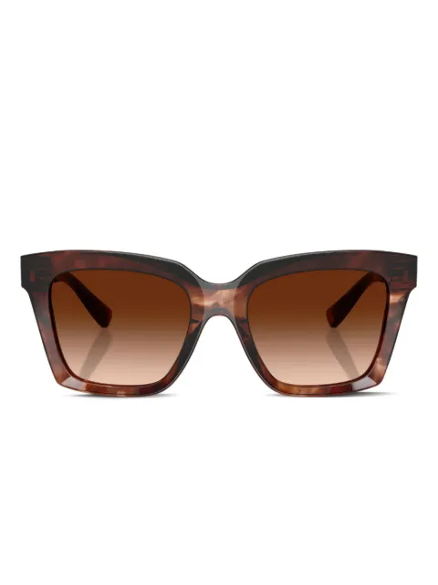 Dolce & Gabbana Eyewear Oversized-Sonnenbrille in Schildpattoptik
