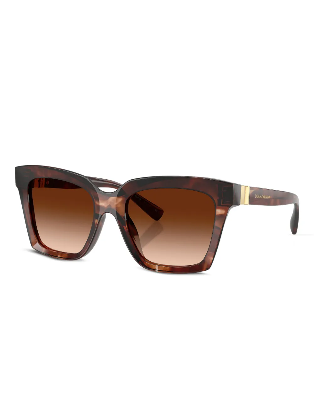 Dolce & Gabbana Eyewear oversized tortoiseshell sunglasses - Bruin