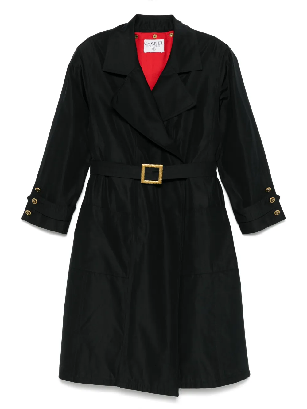 CHANEL Pre-Owned 1980s silk coat | Black | Image 1