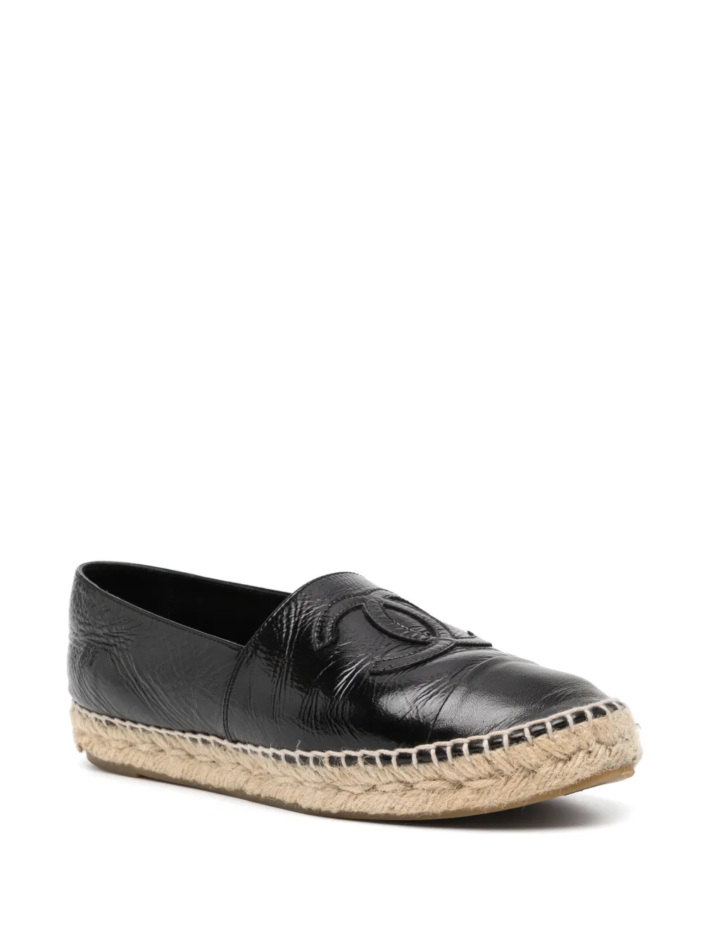 CHANEL Pre-Owned Leren espadrilles - Zwart