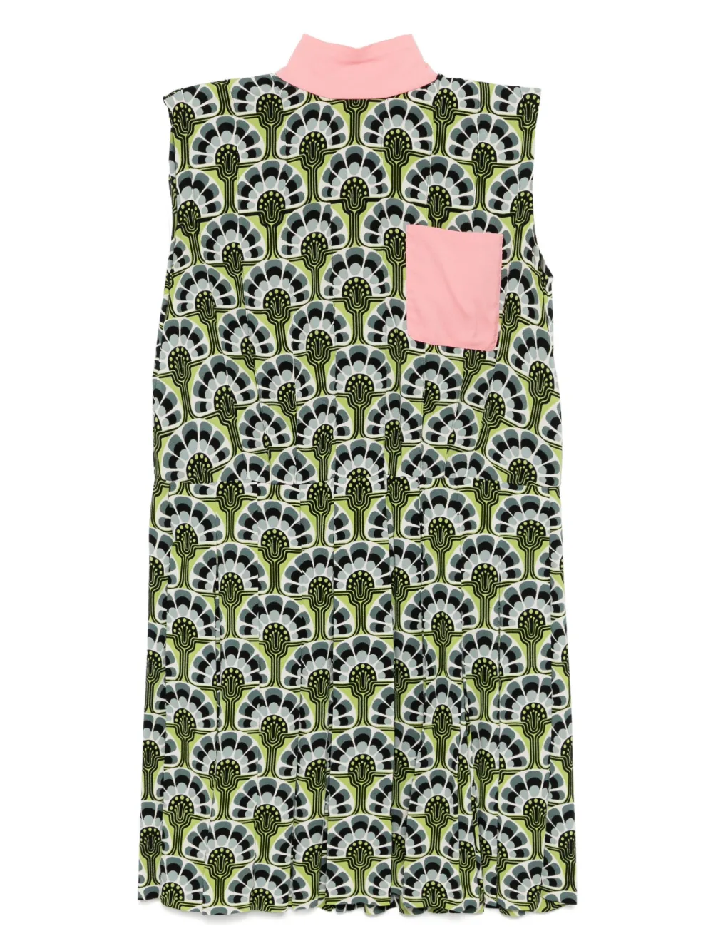 Miu Miu Pre-Owned patterned dress | Green | Image 1