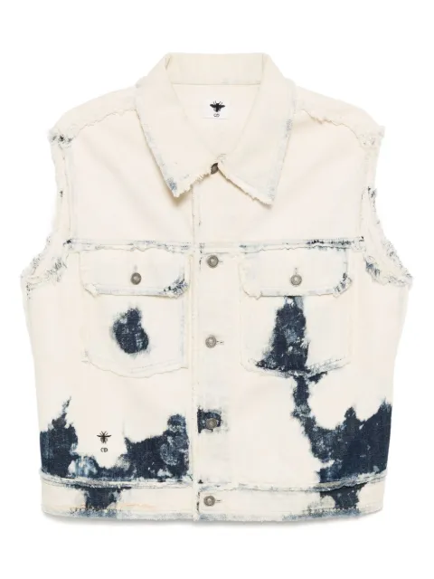 Christian Dior Pre-Owned chaleco con estampado tie-dye