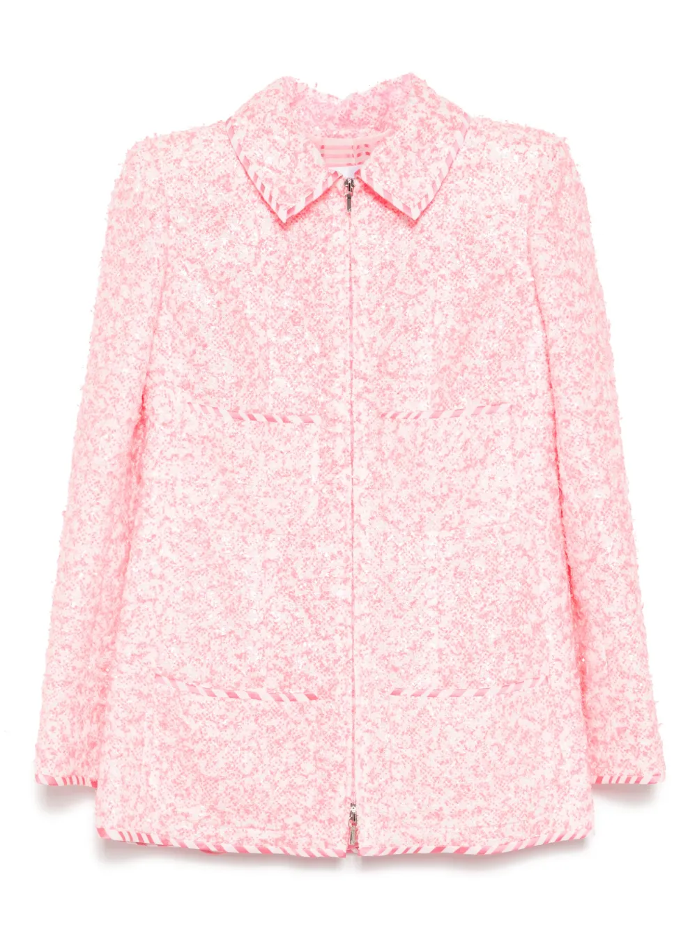CHANEL Pre-Owned 2020s tweed jacket | Pink | Image 1