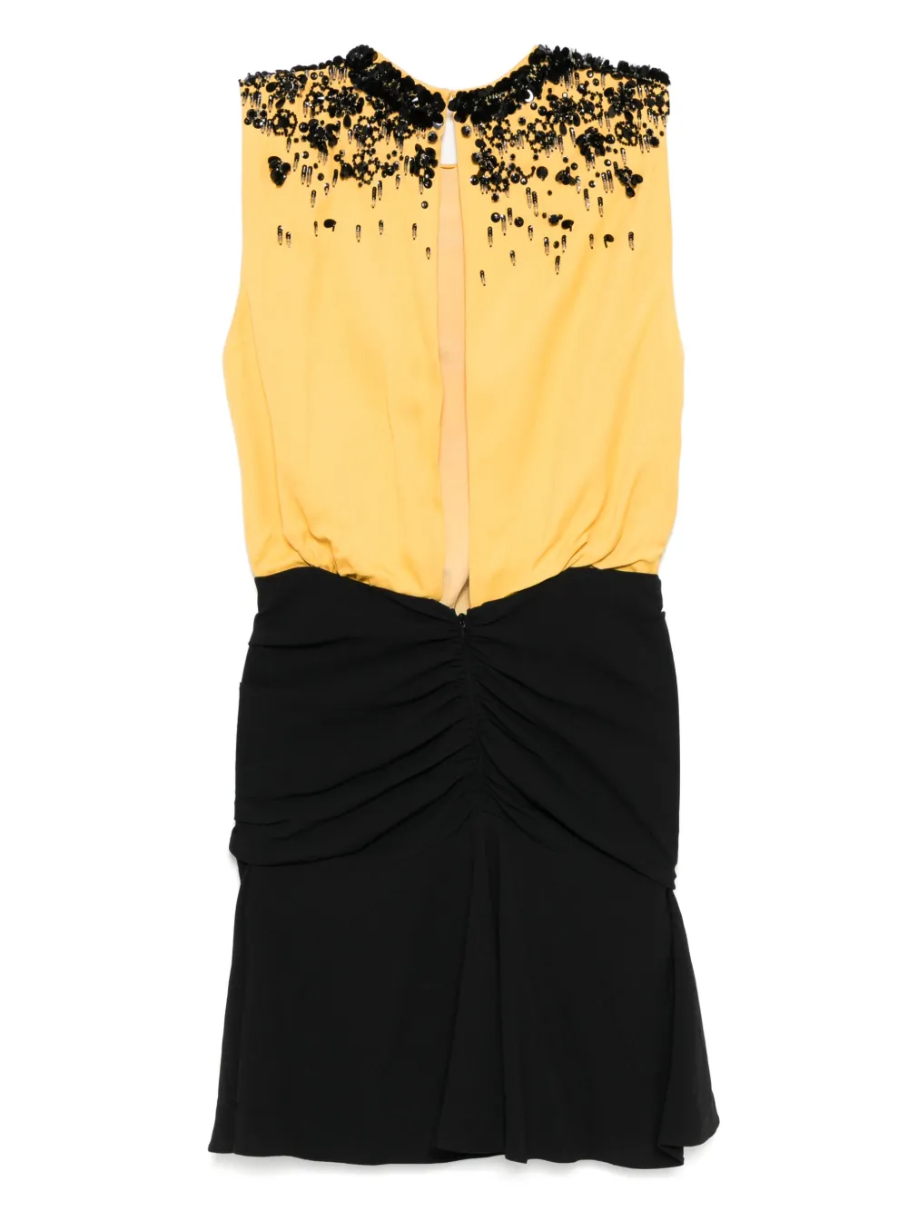 Miu Miu Pre-Owned Jurk met kralen - Geel