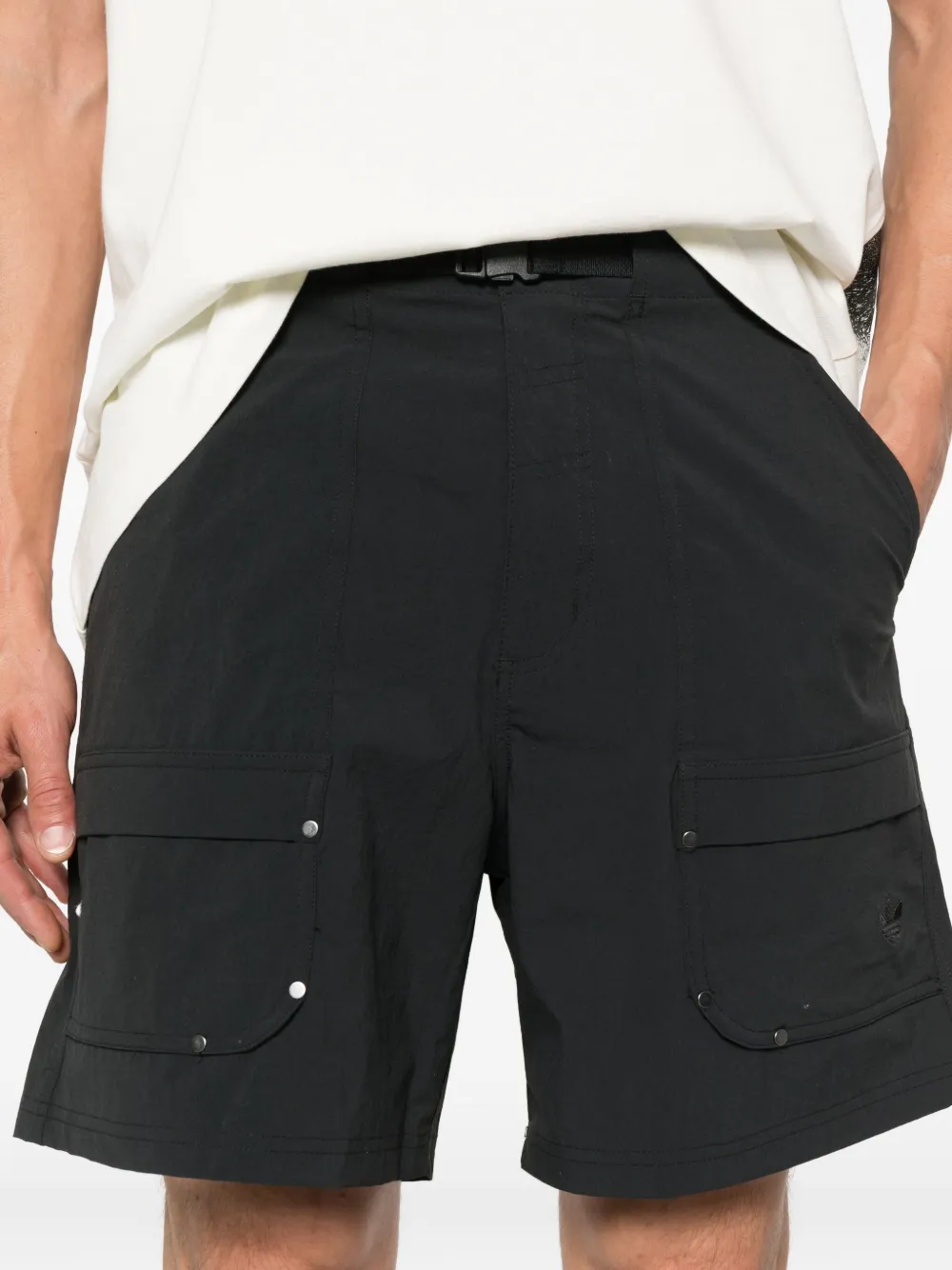 adidas Cargo shorts met ceintuur Zwart