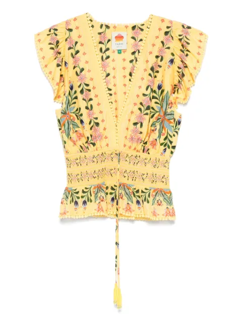 FARM Rio floral-print blouse