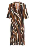 Siyu abstract-print dress - Brown