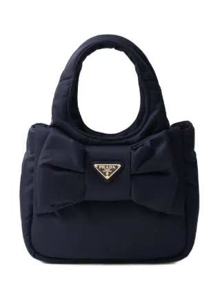Prada リナイロン パデッド ハンドバッグ ミニ | ブルー | FARFETCH JP