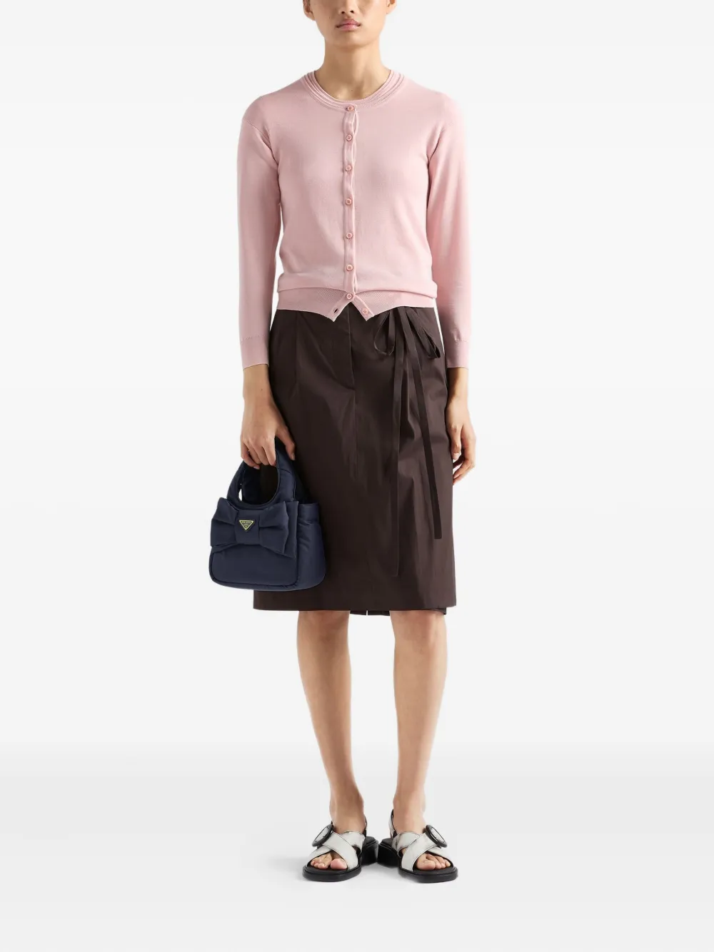 Prada Shopper met strik Blauw