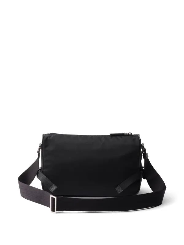 Prada Medium Re-Nylon Crossbody Bag | Black | FARFETCH