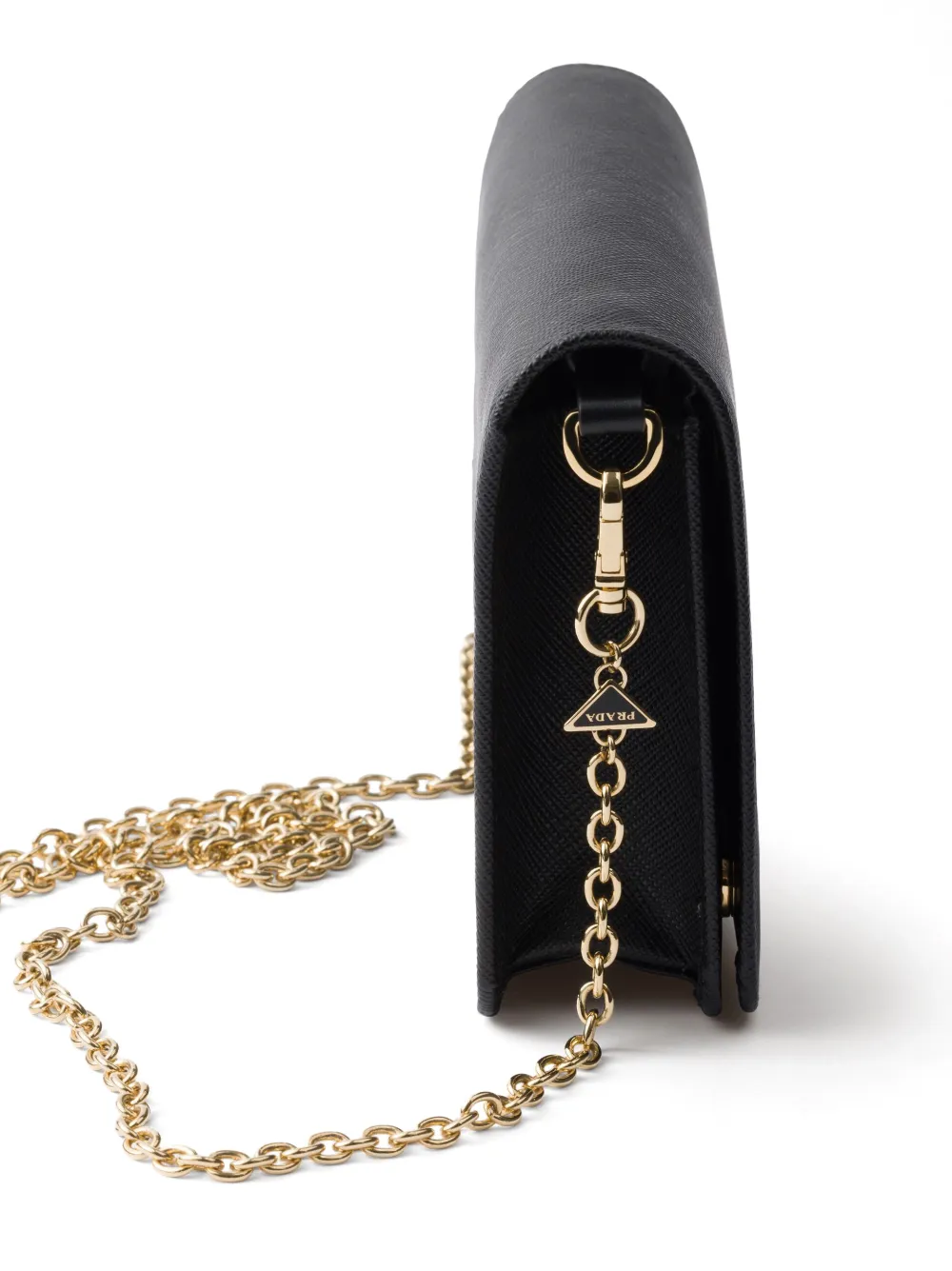 Prada Saffiano mini-clutch Zwart