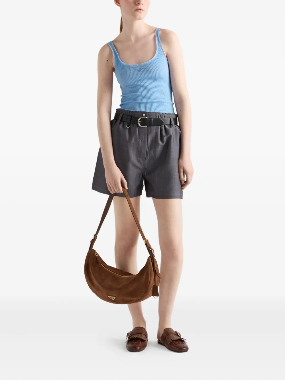 Prada Grote schoudertas Bruin