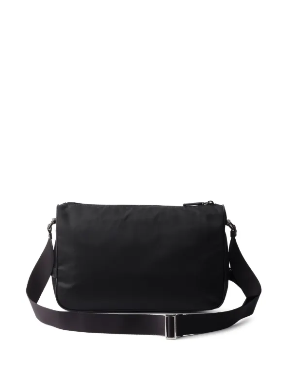 Prada Re-Nylon Messenger Bag | Black | FARFETCH