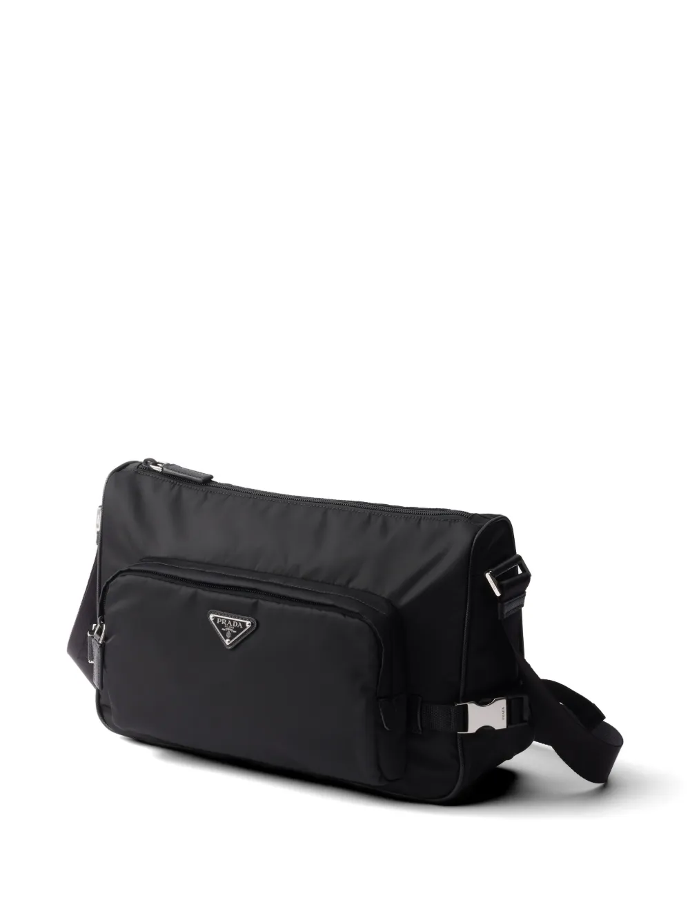 Prada Re-Nylon grote messengertas Zwart
