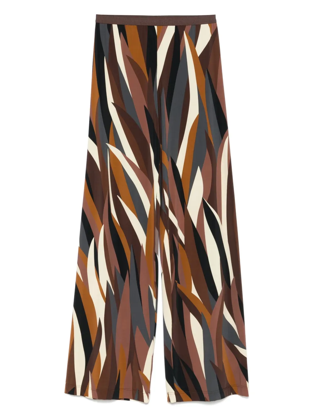 Siyu abstract-print trousers | Brown | Image 1