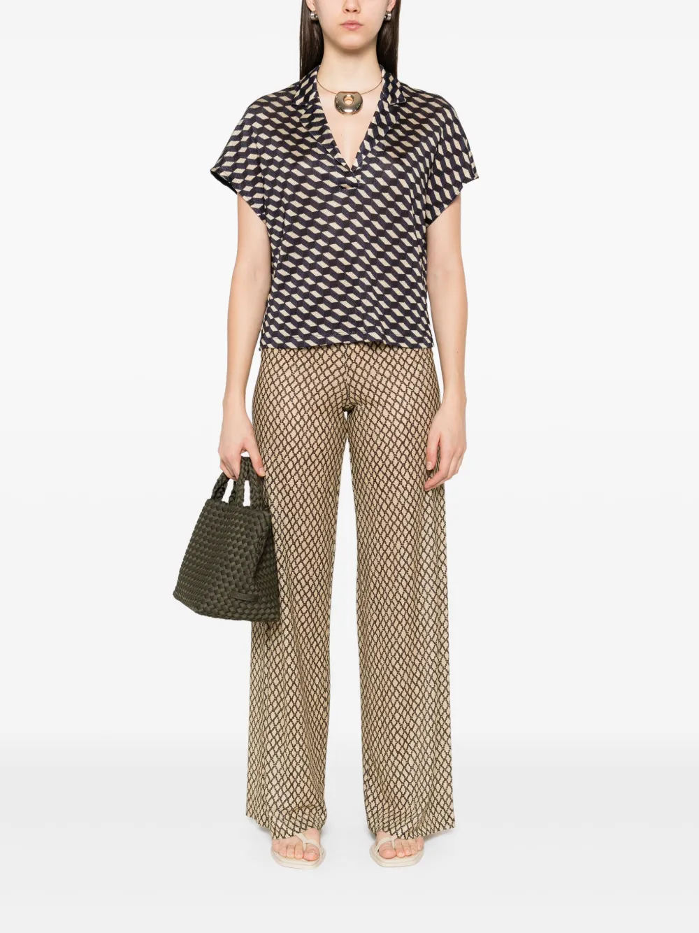 Siyu straight-leg trousers - Beige