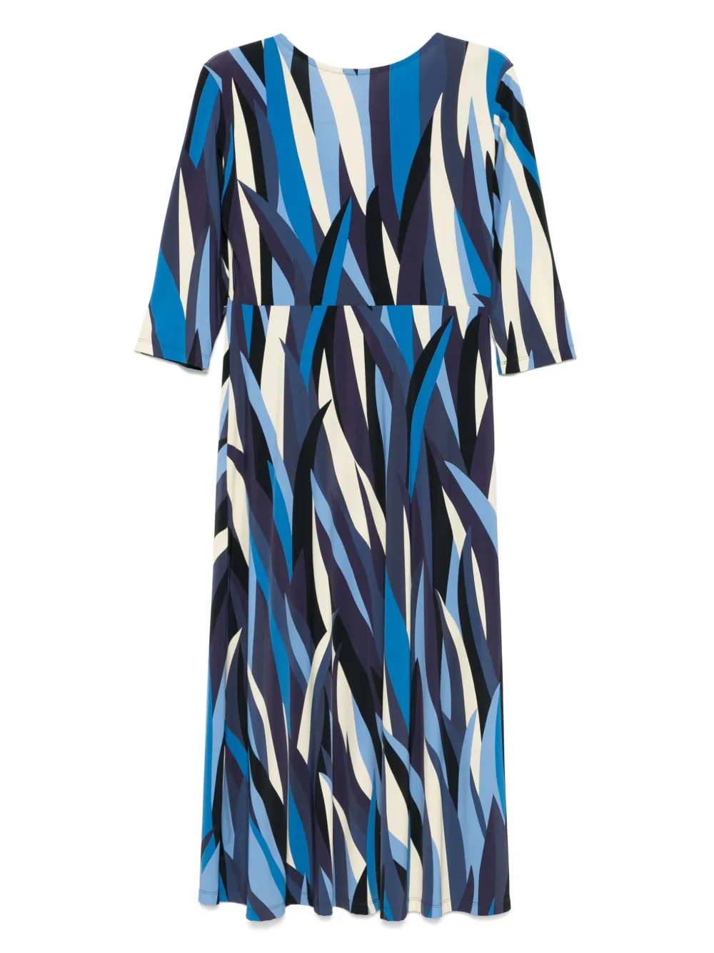Siyu printed midi dress - Blauw