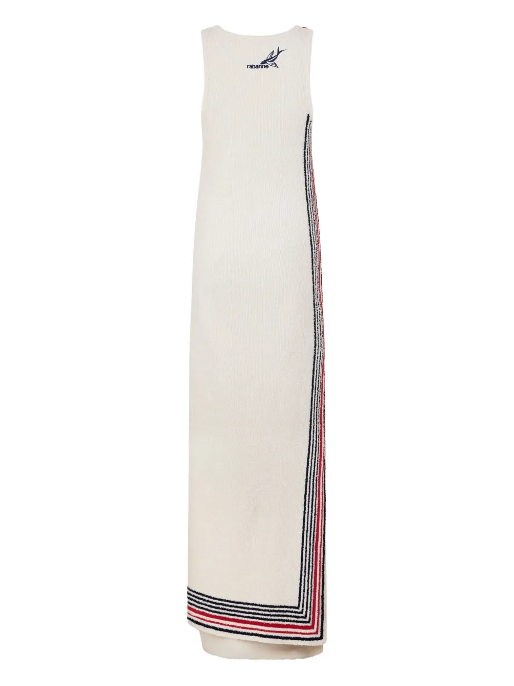 Rabanne Mouwloze maxi-jurk Beige