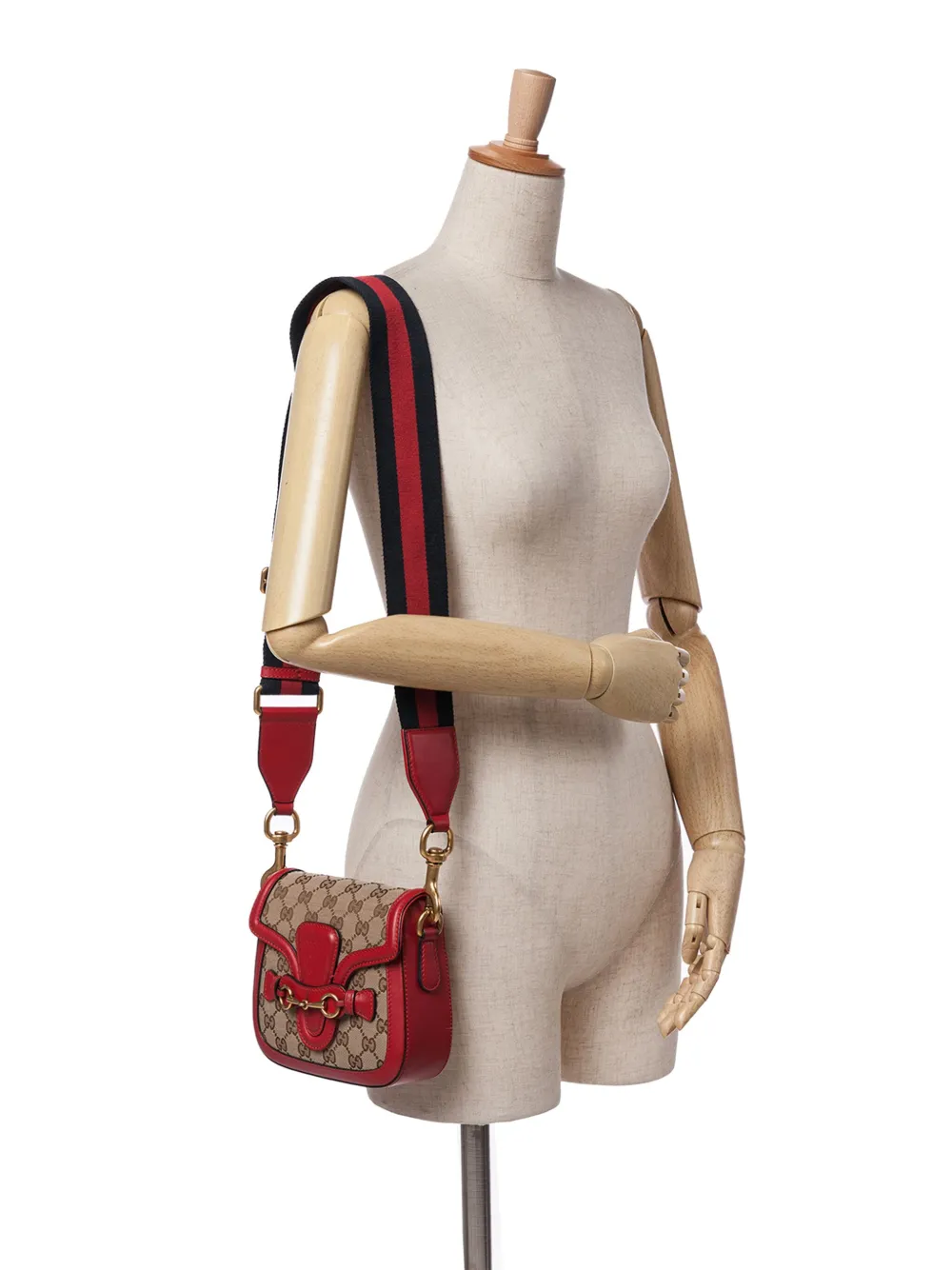 Gucci Pre-Owned 2016-2024 Small GG Canvas Lady Web crossbody bag | Pre-Owned | Image 2