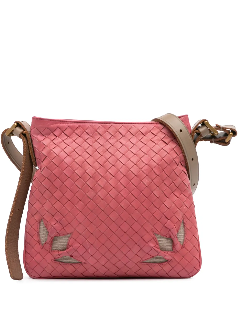 Bottega Veneta Pre-Owned 2000-2007 Intrecciato crossbody bag | Pink | Image 1