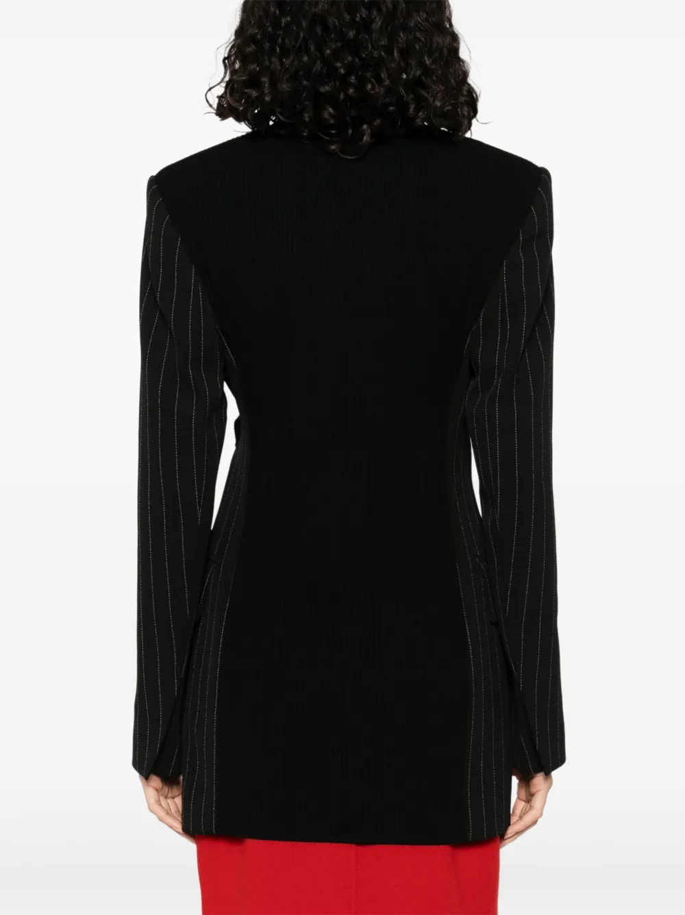 Sportmax Blazer met krijtstreep Zwart