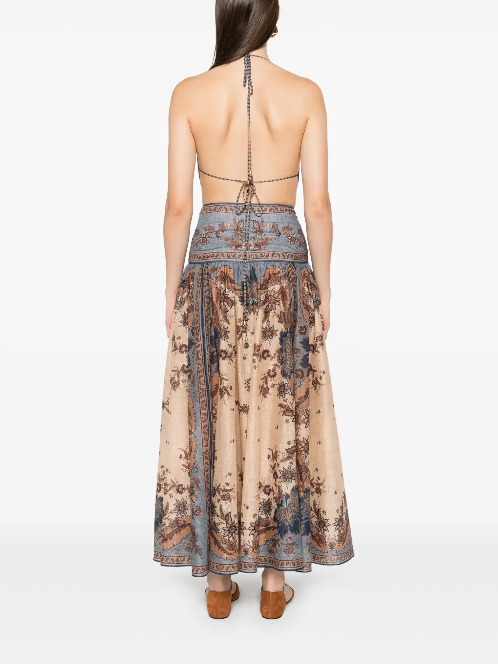 ZIMMERMANN Katoenen jurk Blauw