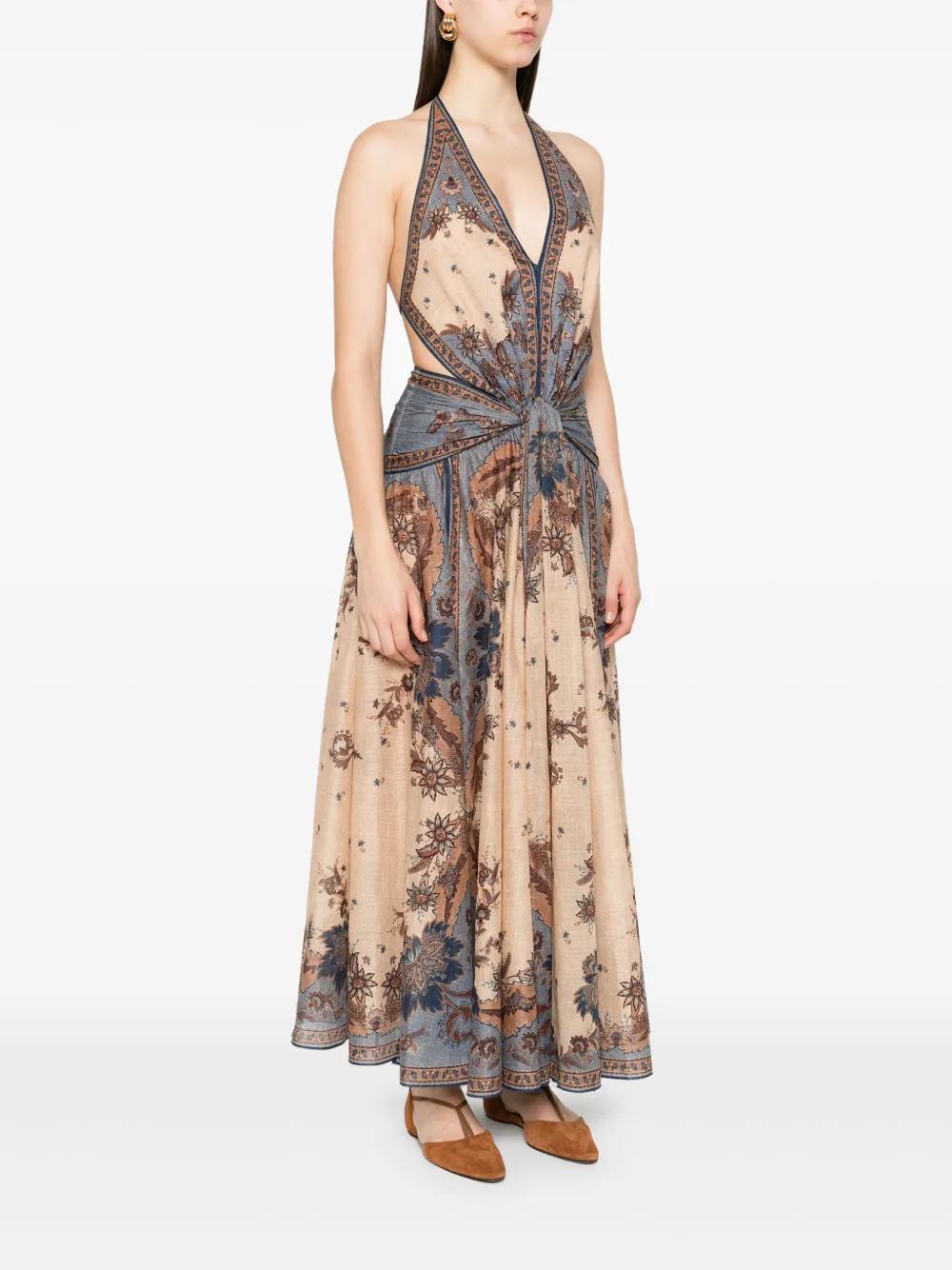 ZIMMERMANN Katoenen jurk Blauw