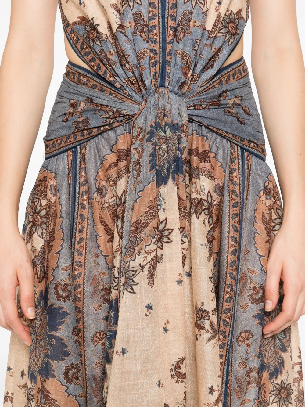ZIMMERMANN Katoenen jurk Blauw