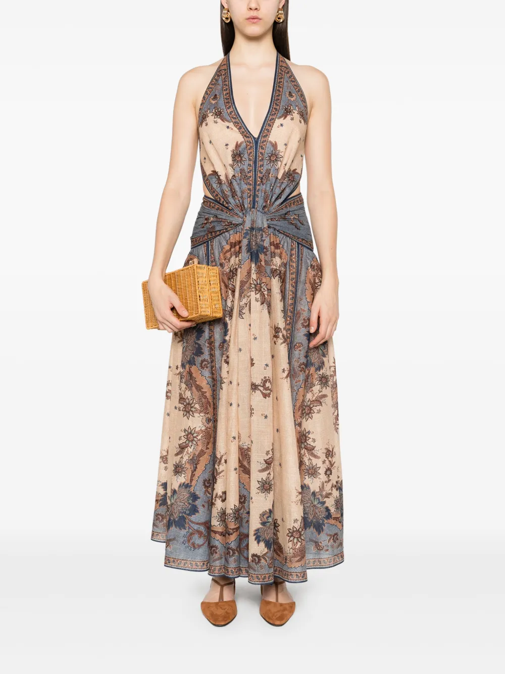ZIMMERMANN cotton dress - Blauw