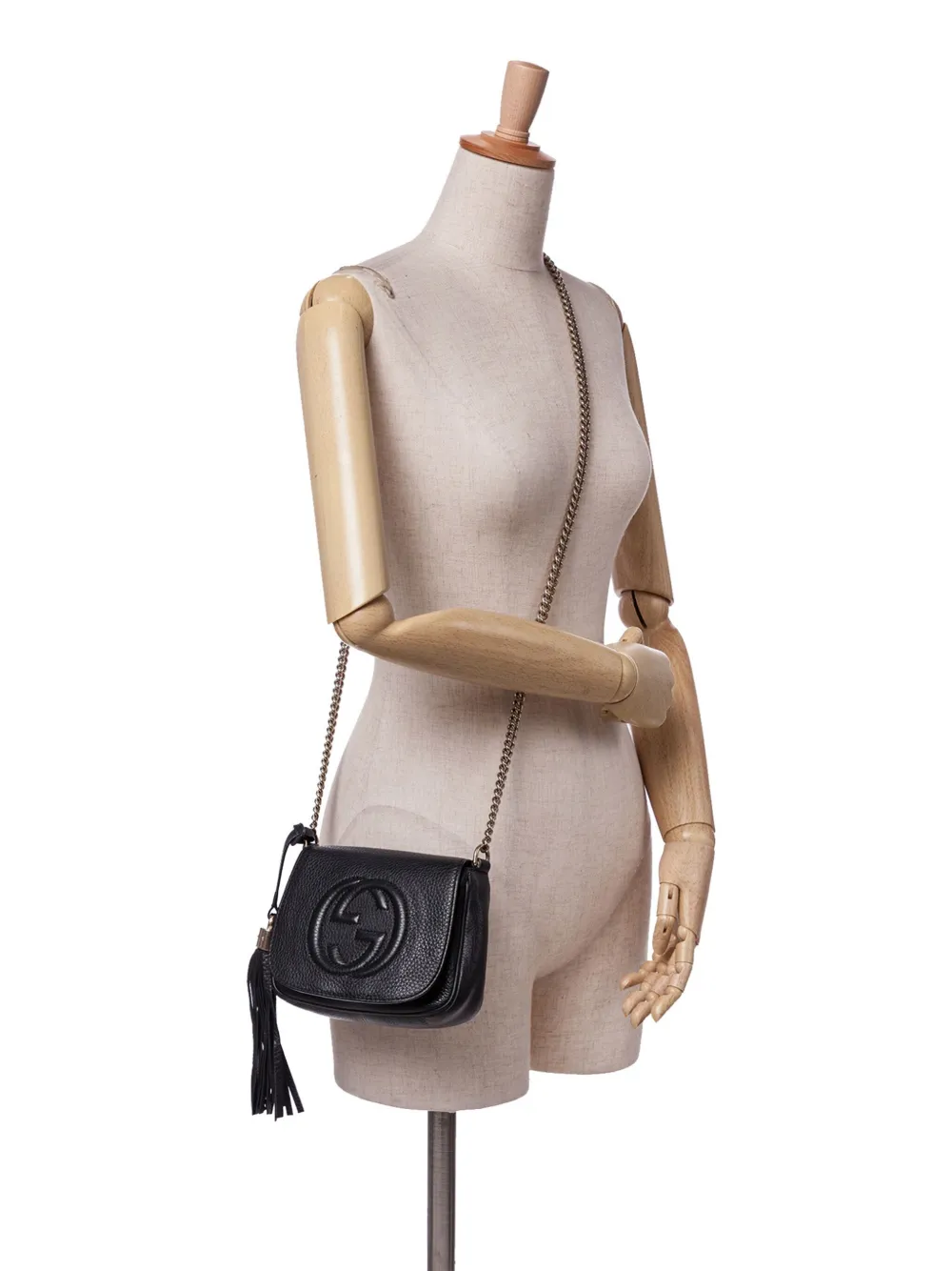 Gucci Pre-Owned bolsa crossbody Soho Chain Flap pequeña de piel 2016-2024 | Estilos de archivo | Image 2