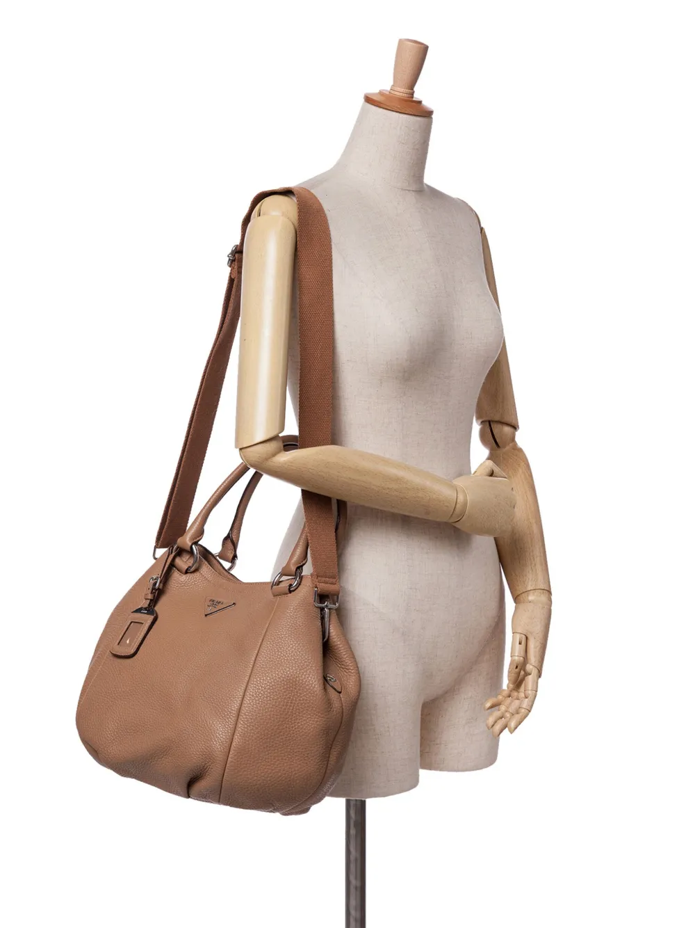 Prada Pre-Owned 2000-2024 Vitello Daino Open Convertible Tote satchel | Bags | Image 2