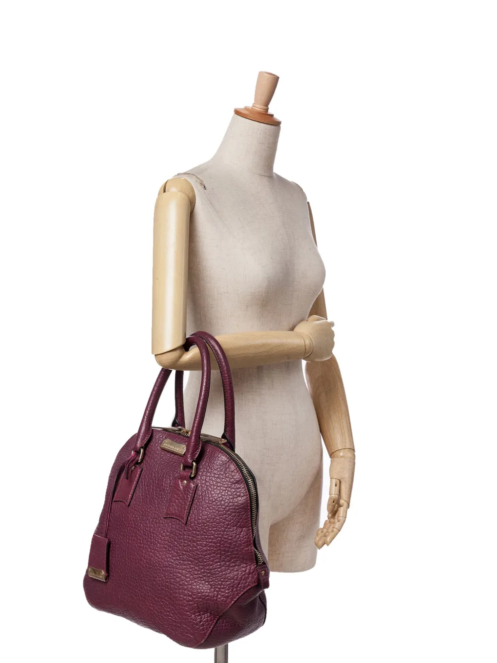 Burberry Pre-Owned 2000-2017 Medium Grained Calfskin Heritage Orchard Bowling Bag satchel | Pre-Owned | Image 2