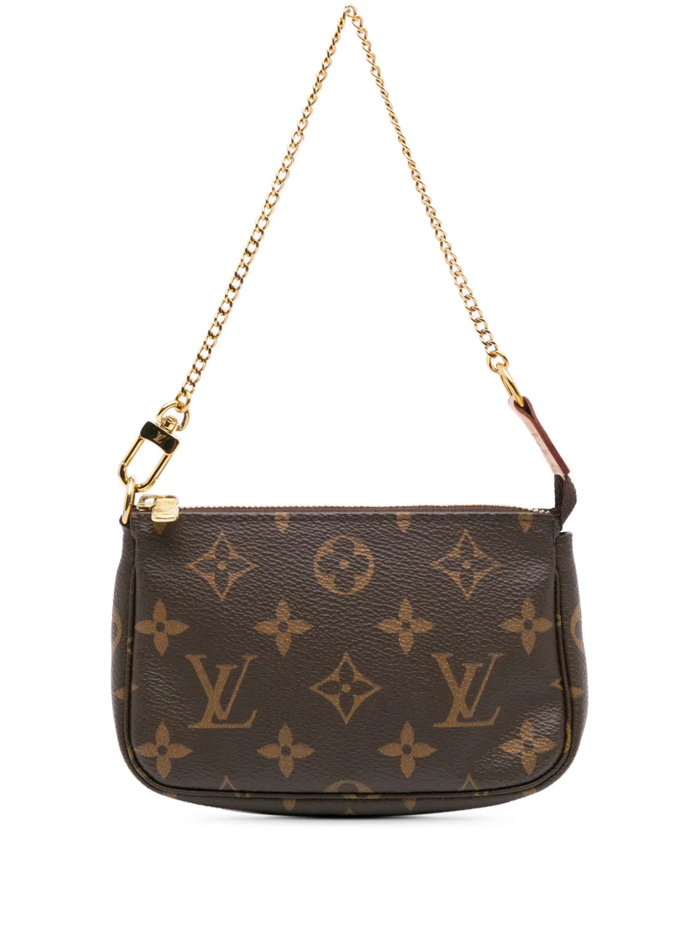 Louis Vuitton Pre-Owned 2020 モノグラム ミニ ポシェット アクセソワール ハンドバッグ - ブラウン Louis Vuitton Pre-Owned 2020 モノグラム ミニ ポシェット アクセソワール ハンドバッグ - ブラウン