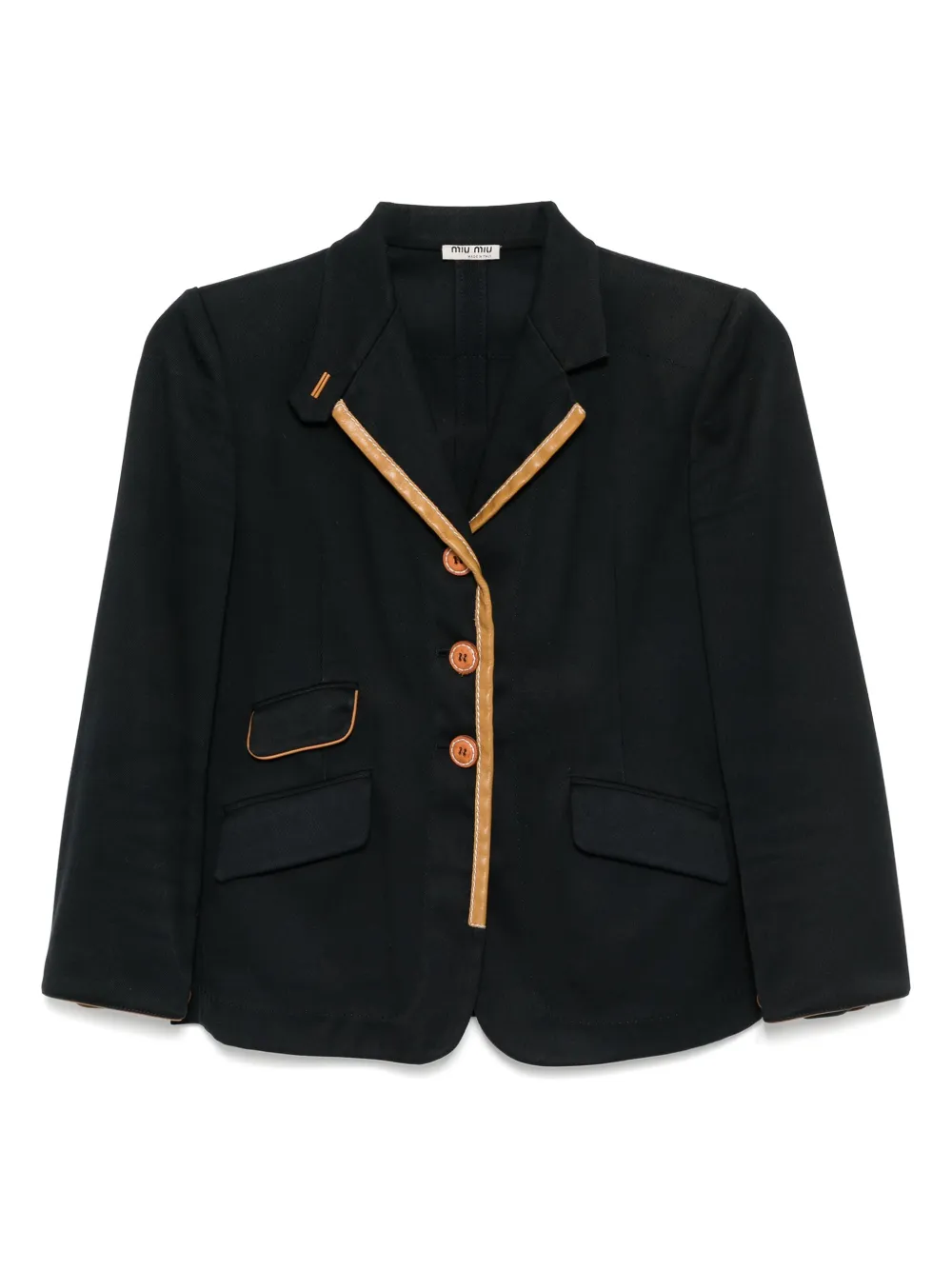 Miu Miu Pre-Owned blazer de traje escolar Y2K | azul | Image 1