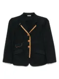 Miu Miu Pre-Owned Y2K school suit blazer - Blue