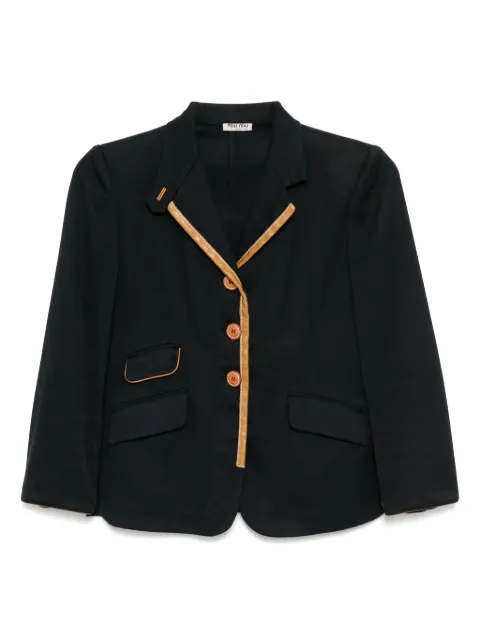 Miu Miu Pre-Owned Y2K school suit blazer