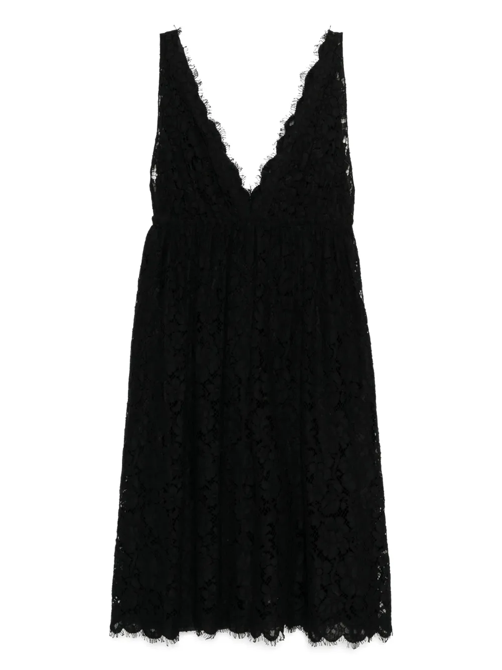 Miu Miu Pre-Owned vestido de encaje | negro | Image 1