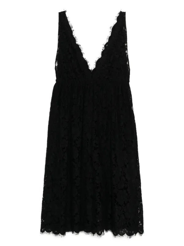 Miu Miu Pre-Owned Lace Dress | Black | FARFETCH GE