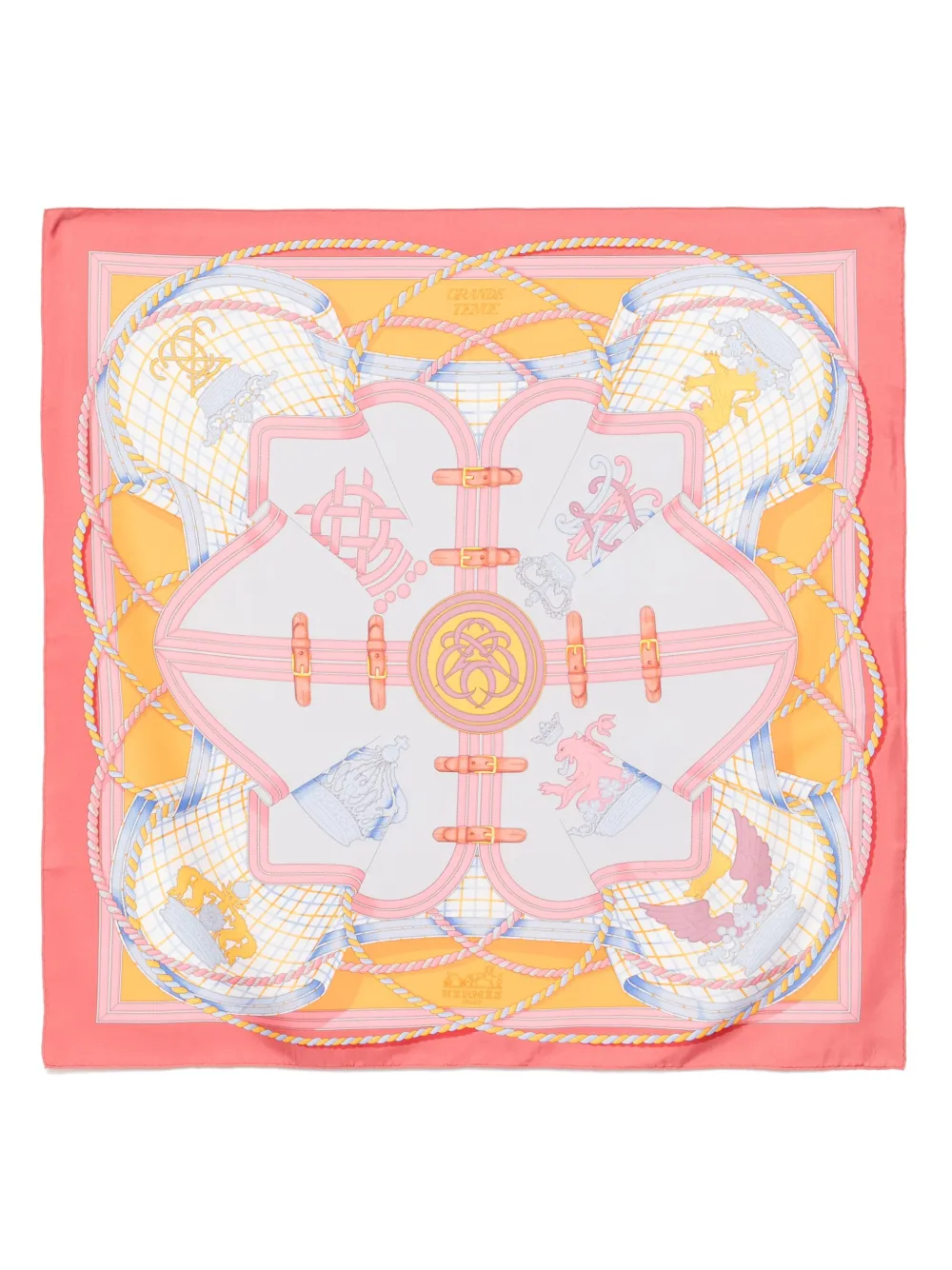 Hermès Pre-Owned silk scarf | Pink | Image 1
