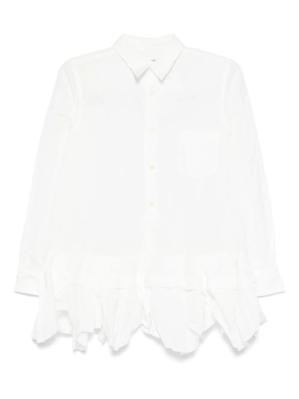 COMME DES GARÇONS RUFFLED-HEM SHIRT 