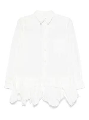 Comme Des Garçons guipure-lace Shirt | White | FARFETCH UK