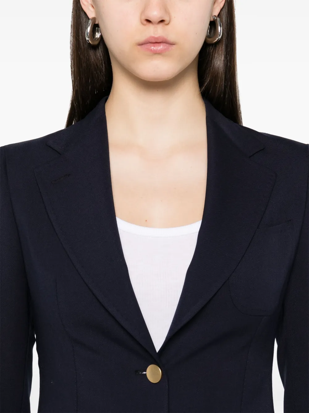 Tagliatore Blazer met enkele rij knopen Blauw