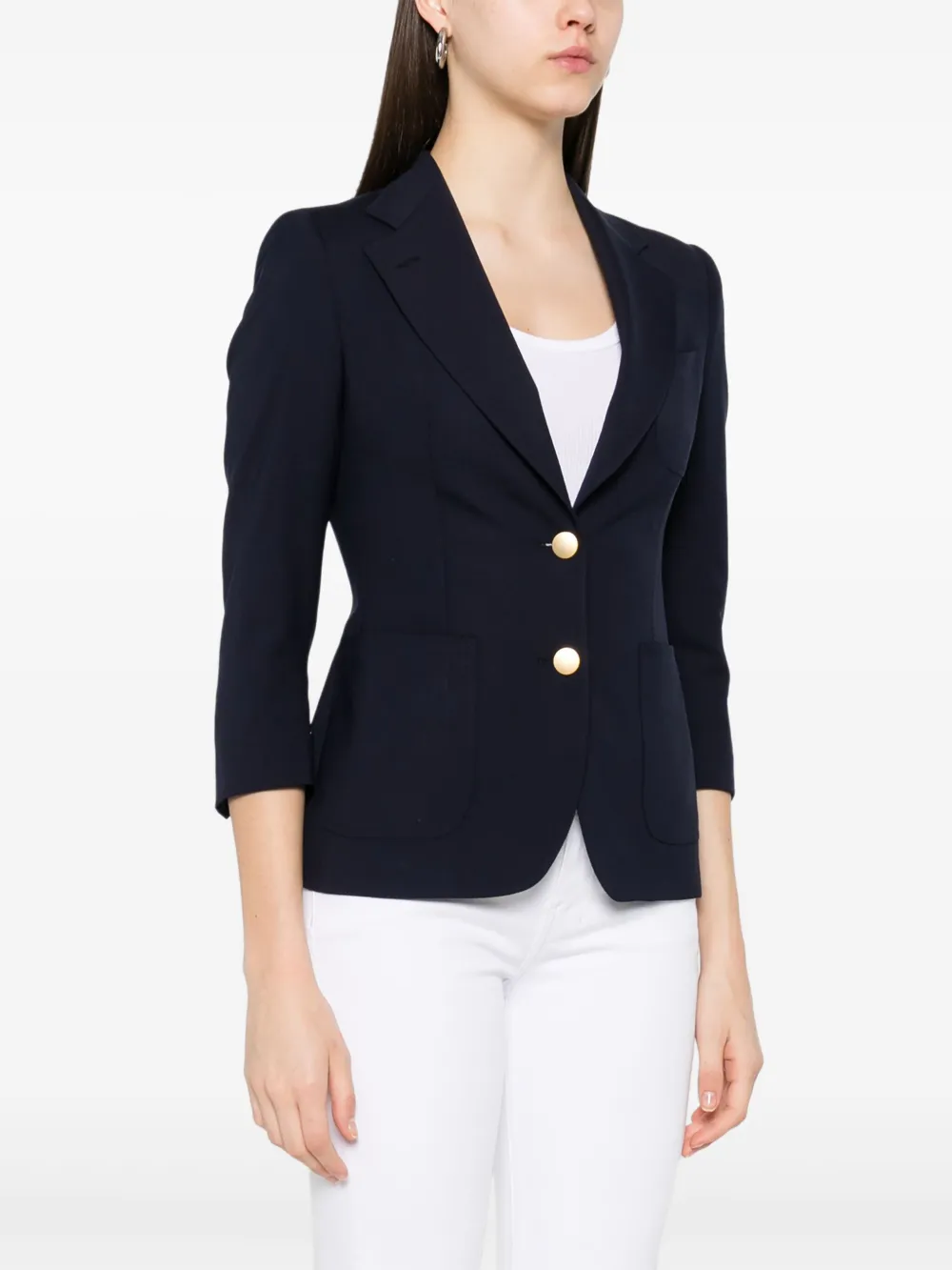 Tagliatore Blazer met enkele rij knopen Blauw