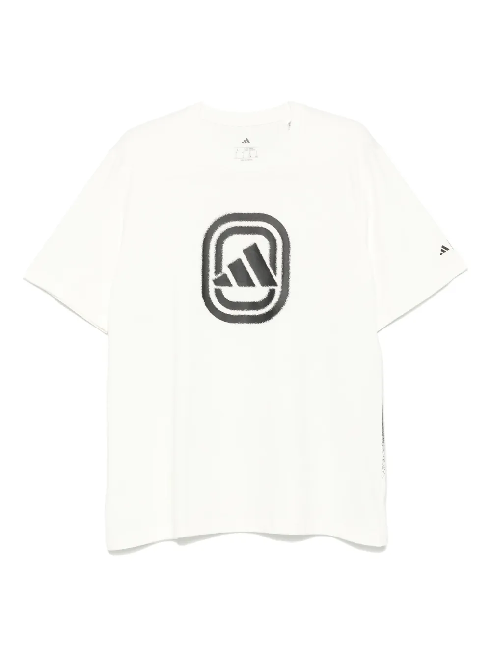 adidas logo-print T-shirt | Neutrals | Image 1